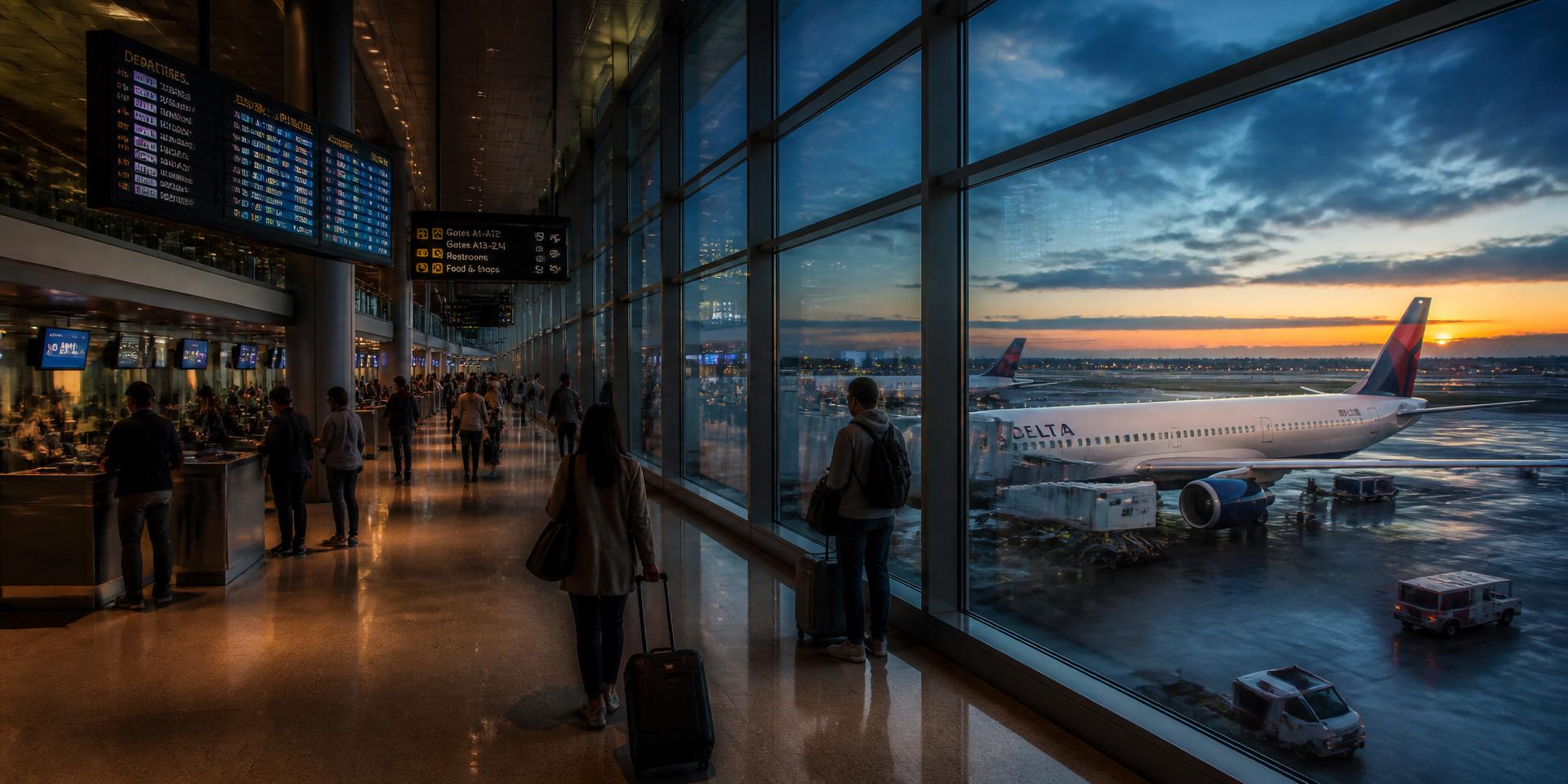 Concourse A scene